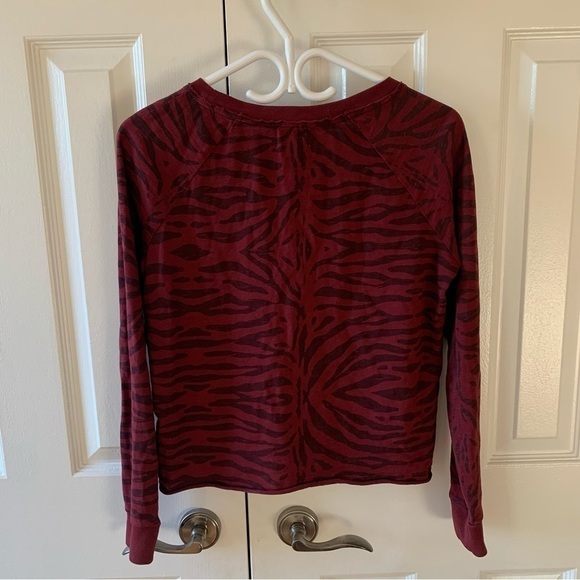 Nation LTD Cardi Raglan Tiger Tee Redwood - Picture 4 of 11